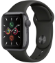 Apple Watch S5 Grey w/ Black Band 