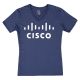 RecShirt I am Cisco Women's Navy V-neck