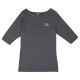 3/4 Sleeve Grey Women's Shirt 